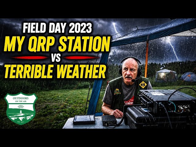 Field Day 2023 - My QRP Station vs Terrible Weather