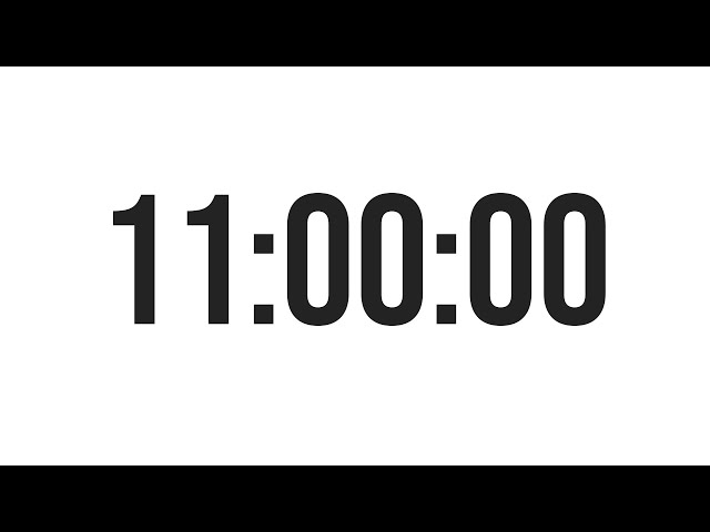 11 HOUR TIMER - COUNTDOWN TIMER (MINIMAL) - WITH ALARM