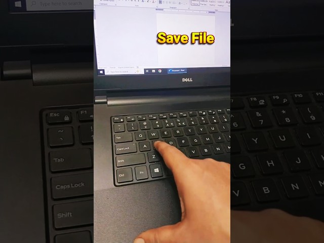 Word File Save Shortcut Key | How to Save File in Laptop