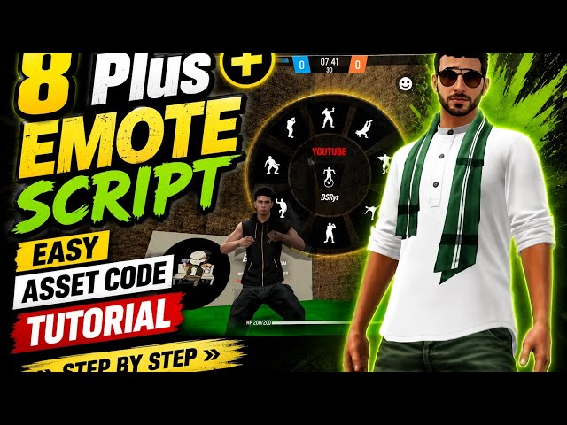 HOW TO MAKE EMOTE HUD SCRIPT LIKE SACSO IN CRAFTLAND FREE FIRE  🔥🔥
