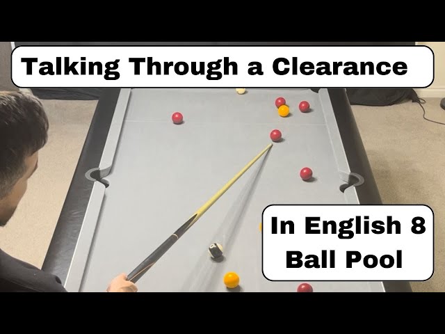 Talking Through A Clearance From The Break - English 8 Ball Pool 🎱