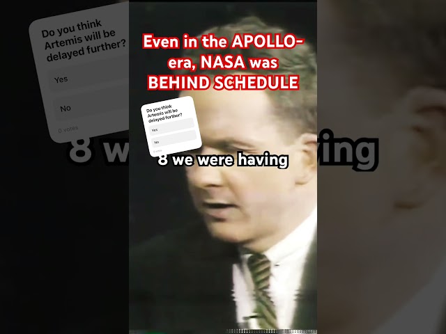 Even Apollo was behind schedule! #nasa #space #rocket #history