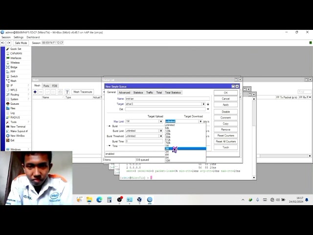 Tutorial Setting Mikrotik Dan Linux melalui Debian