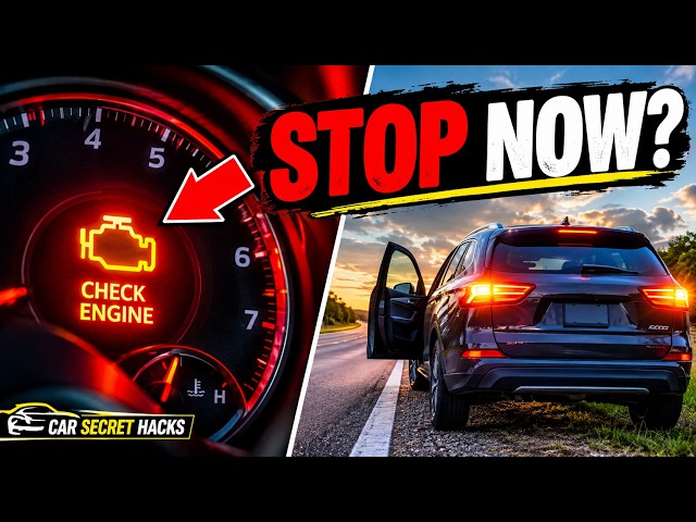 Check Engine Light ON? Here's When You Should STOP Driving