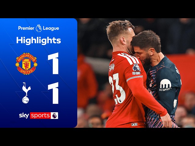 Spurs snatch LATE point in fiery Old Trafford clash | Man Utd 1-1 Spurs | Premier League Highlights