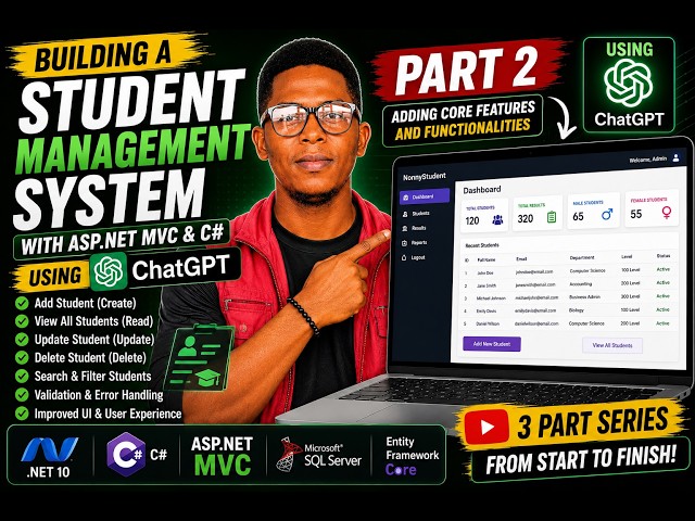 I Built a Student Management System with ASP NET Core MVC & C# Using ChatGPT  Part 2