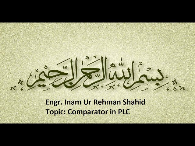 Comparators in PLC