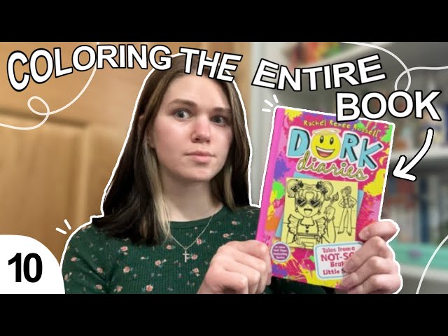 Coloring an ENTIRE Dork Diaires Book | Episode 10