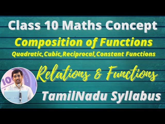 Class 10 Maths | Concept for Exercise 1.5  Composition of Functions  Relations and Functions