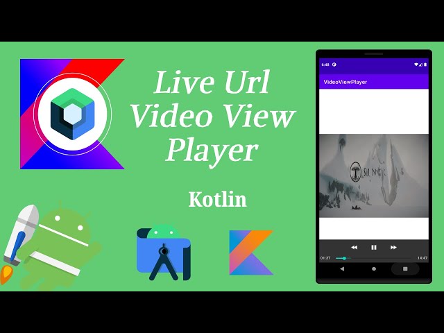 How to Implement Live Uri VideoView Player using Kotlin | Android | Kotlin | Make it Easy