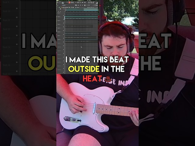Idk which was hotter: The heat or this Beat 🔥 #musicproducer #flstudio #beatmaker