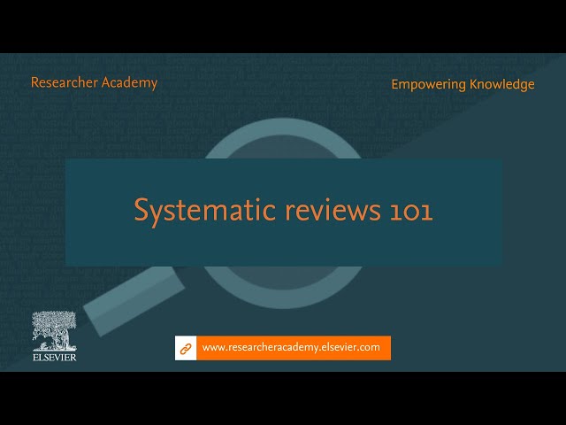 Systematic reviews 101