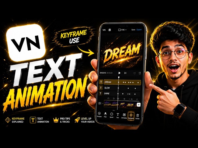VN App Text Animation Masterclass 2026 | All Text Effects + Keyframe Animation Explained