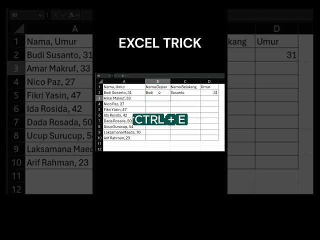 Excel Trick
