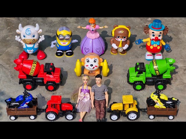 Spiderman ne apni toy tractor gadi se cement mixture truck ki help ki - gadi wala cartoon