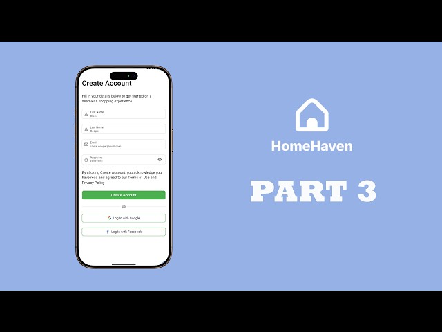 Flutter UI Design Tutorial - HomeHaven App (Part 2.2: Register )