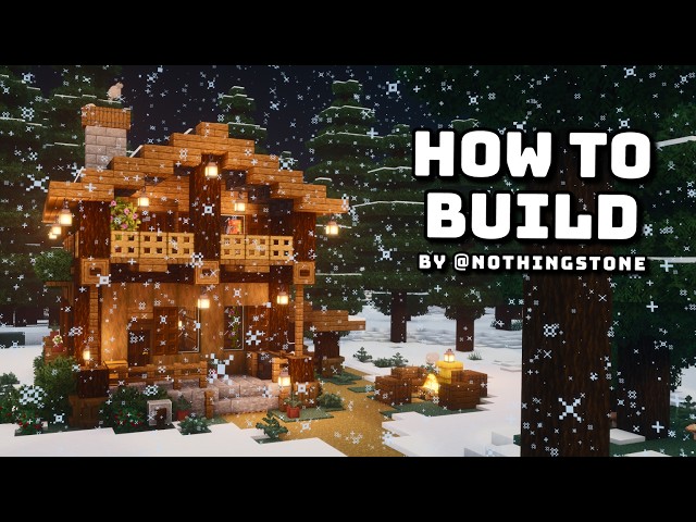 Building the Perfect Snowy Cabin 🏠 in Minecraft [1.21.10]