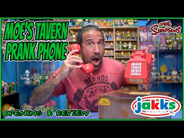 Moe's Tavern Prank Phone Toy Unboxing and Review from JAKKS Pacific.