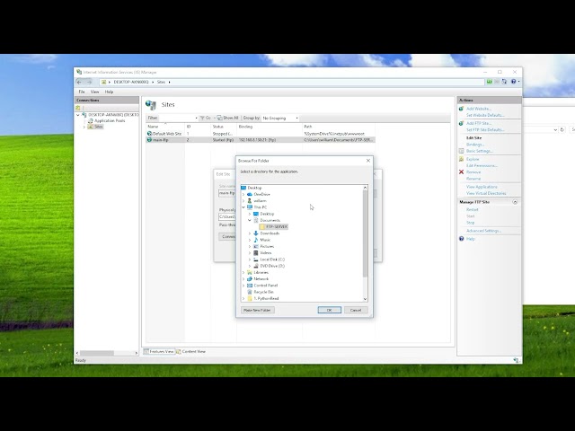 How To Set Your FTP Server Physical Path / Folder