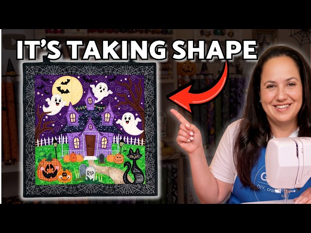 Halloween Night Wall Hanging Comes Together! | In-The-Hoop Sew Along