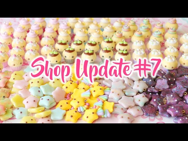 Shop Update #7│Polymer Clay Charms (Stars & Cupcakes)