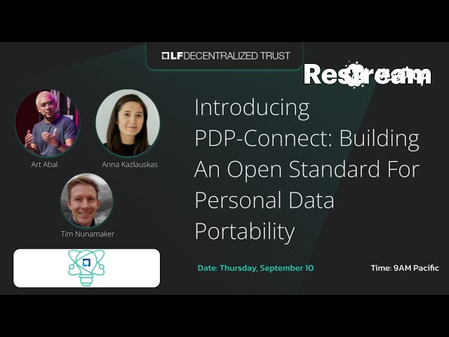 PDP-Connect: Building An Open Standard For Personal Data Portability