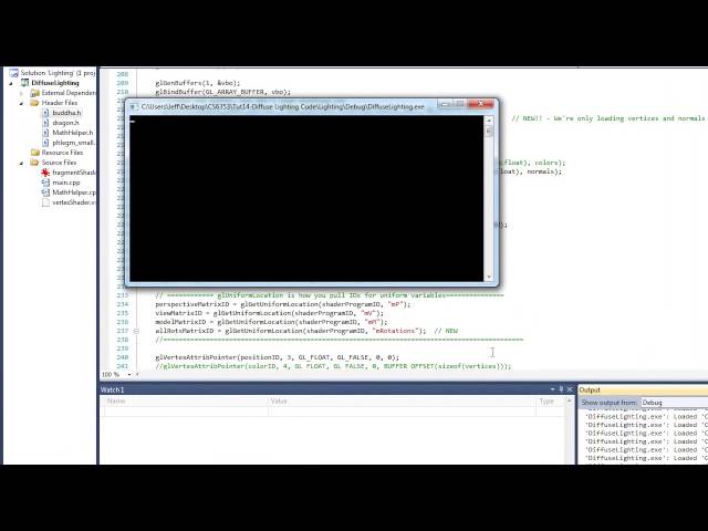 Tutorial 14 - Diffuse Lighting in OpenGL (code)
