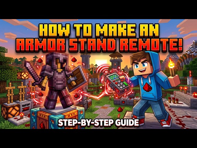 How to make an armor stand remote in Minecraft