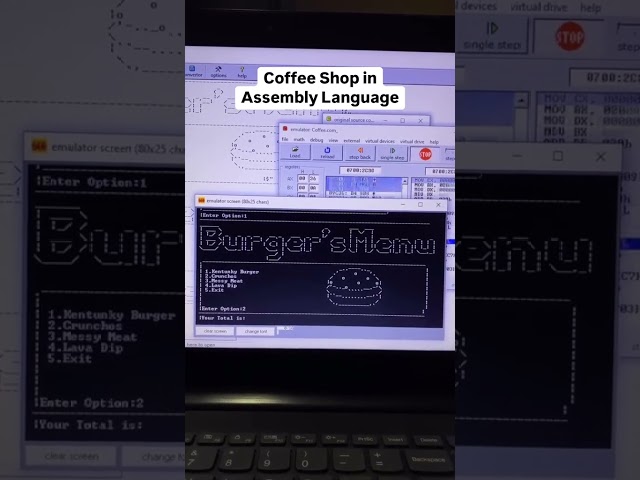 🔥 Coffee Shop Coded in Assembly?! 😱☕💻 #coding #programming #shorts