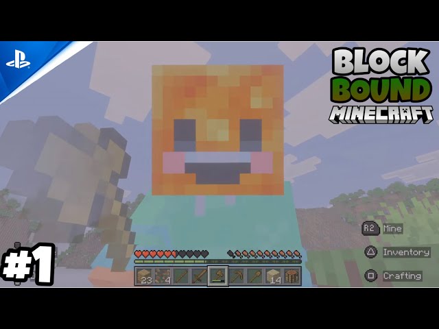 BLOCKBOUND #1 – I Found a Village & Built My First Base! | Minecraft Survival