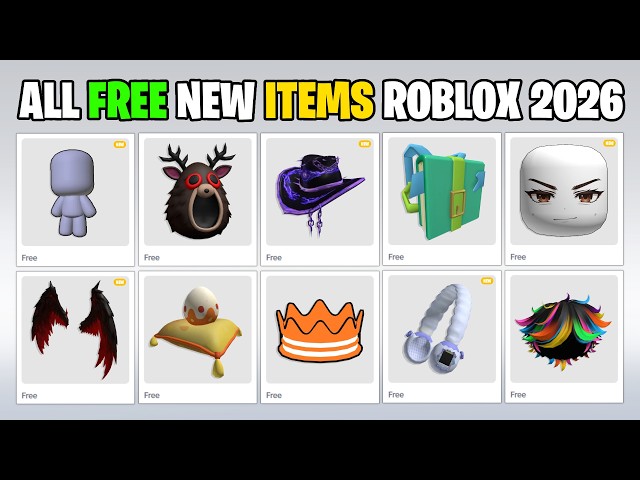 15+ NEW FREE ITEMS ON ROBLOX 2026!! 🔥🤑