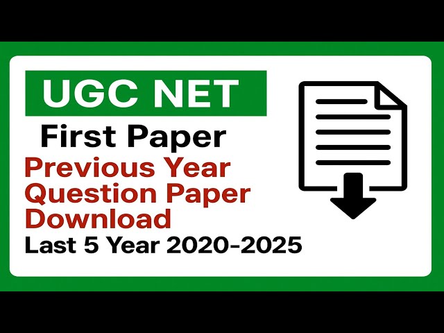 Ugc Net 2025 Question Paper with Answer key । UGC Net Previous Year Question Paper Last 5 Year | PYQ