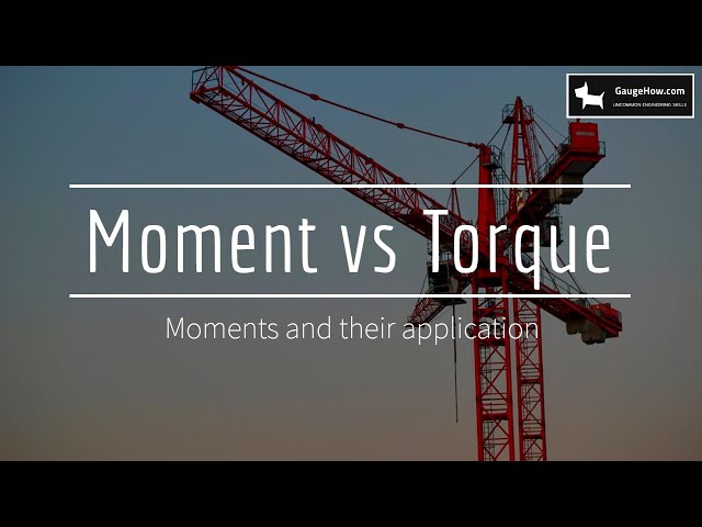 Moment vs Torque | Moments torque and their application