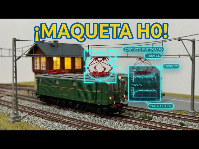 🎞️ How to DETAIL your MODEL RAILROAD with an illuminated signal box and Renfe catenary