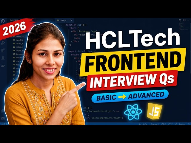 How to Clear HCLTech Frontend Interview 😱 | React & JS Questions