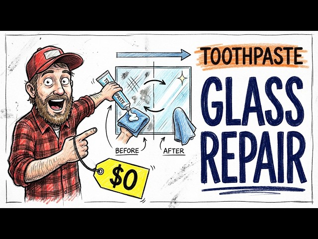 $0 Paste Fixes ANY Scratch on Glass. INVISIBLE. Car Dealers PRAY You Never Learn This