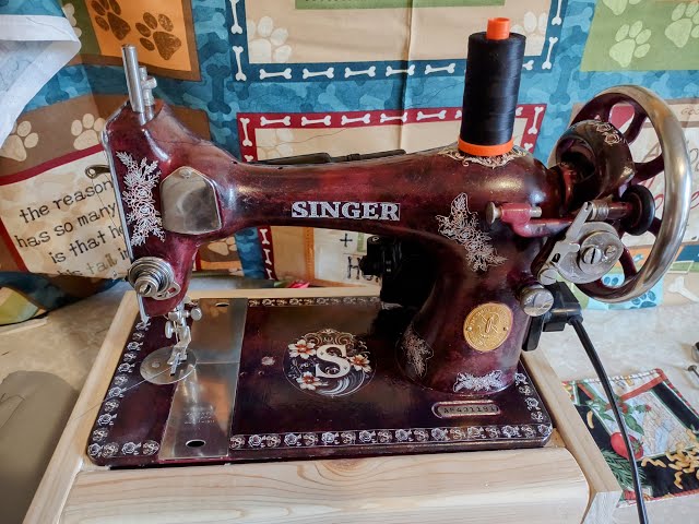 Singer 128 Repainted and Foiled. Made my own decals!!!