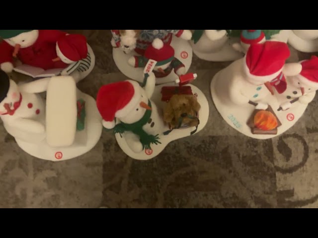 This is my Hallmark snowman collection ￼