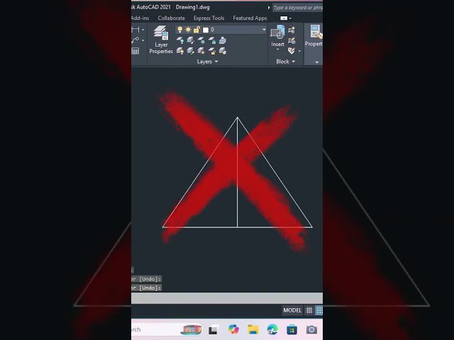 AutoCAD Trick #04 | Polygon से Equilateral Triangle बनाएं 🔺 | AutoCAD Hindi