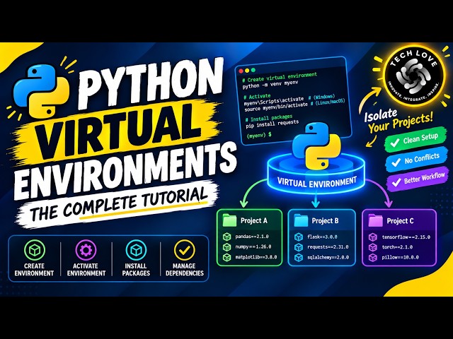 Python Virtual Environments Explained | Complete Tutorial for Beginners