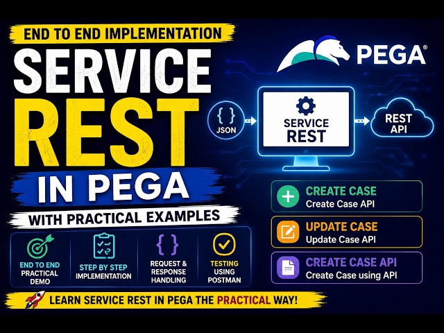 Service REST in Pega | Create & Update Cases Using REST API | End-to-End Practical Example : Part2