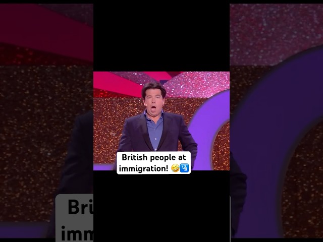 British people at immigration! 🤣🛂 #michaelmcintyre #standupcomedy