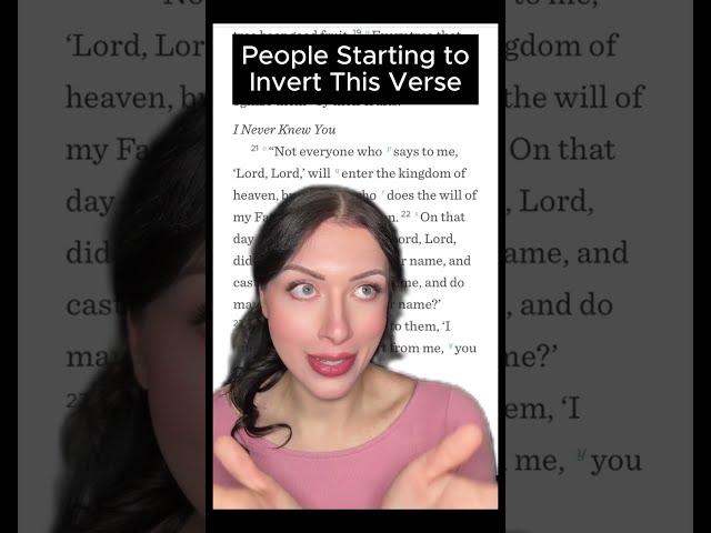 'Depart From Me, I Never Knew You' — What This Verse Really Means