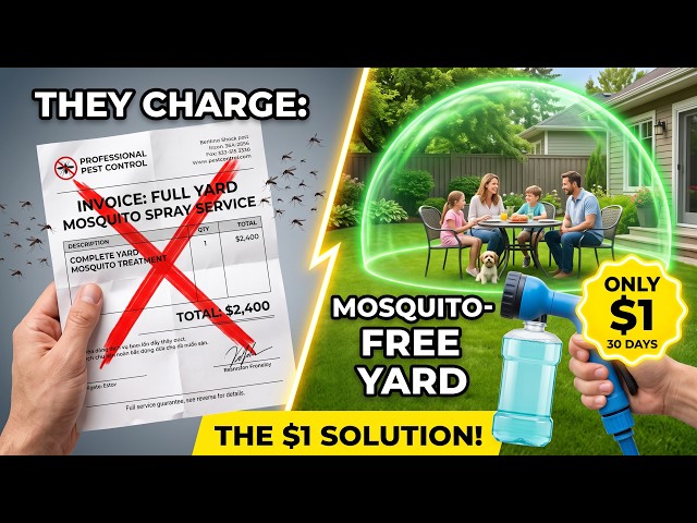 1$ Backyard Bug Spray: The Southern Veteran Secret to Zero Mosquitoes