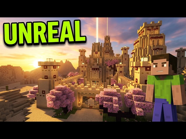 How I Built a Massive Sand Castle in Minecraft