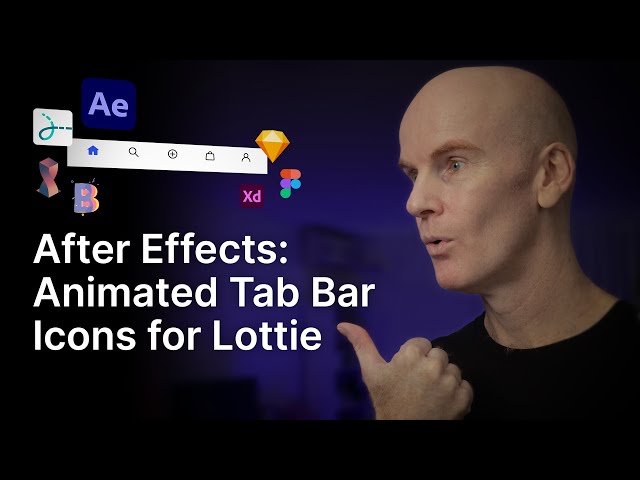 After Effects: Animated Tab Bar Icons for Lottie