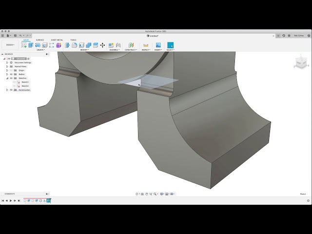 03 Fusion 360 Fillets, Work Planes, and Holes