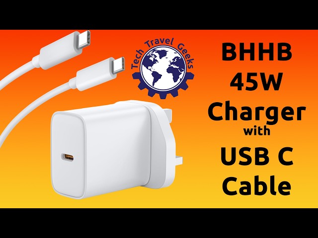 BHHB 45W AVS USB C Fast Charger, Adapter Plug UK