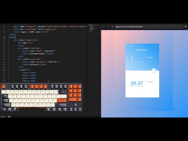 ASMR Programming - Coding  Unit Converter- No Talking