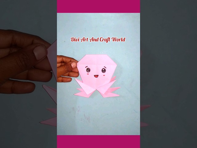 How to make paper octopus 🐙 | Origami Octopus 🦑 | paper craft | #shorts